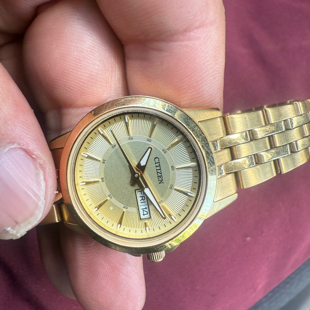 Citizen Gold-Tone Watch with Date Feature